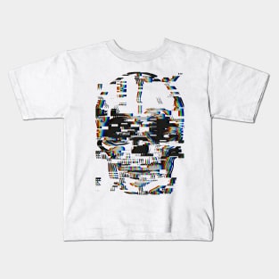 Graphic skull with glitch effect Kids T-Shirt